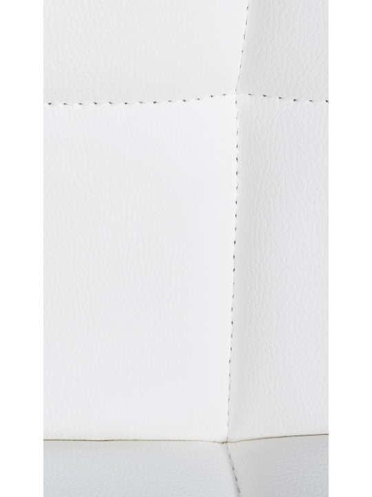 Lot de 2 tabourets de bar Feni simili cuir, blanc Lot de 2 tabourets de bar Feni simili cuir, blanc