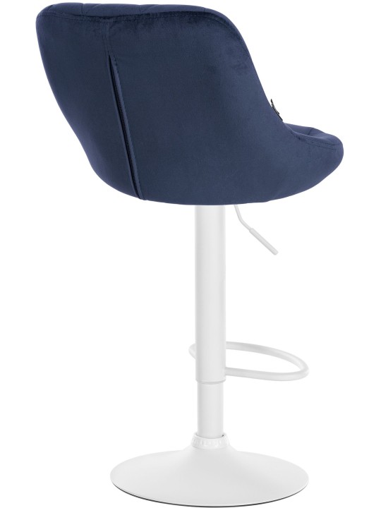Lot de 2 tabourets de bar Lazio velours, bleu Lot de 2 tabourets de bar Lazio velours, bleu