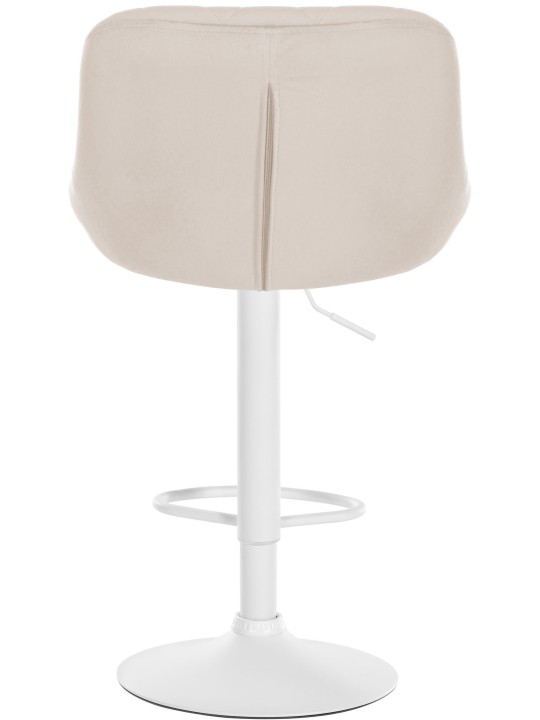 Lot de 2 tabourets de bar Lazio velours, crème Lot de 2 tabourets de bar Lazio velours, crème