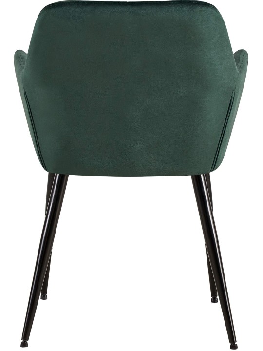 Chaise visiteur Emia velours, vert Chaise visiteur Emia velours, vert
