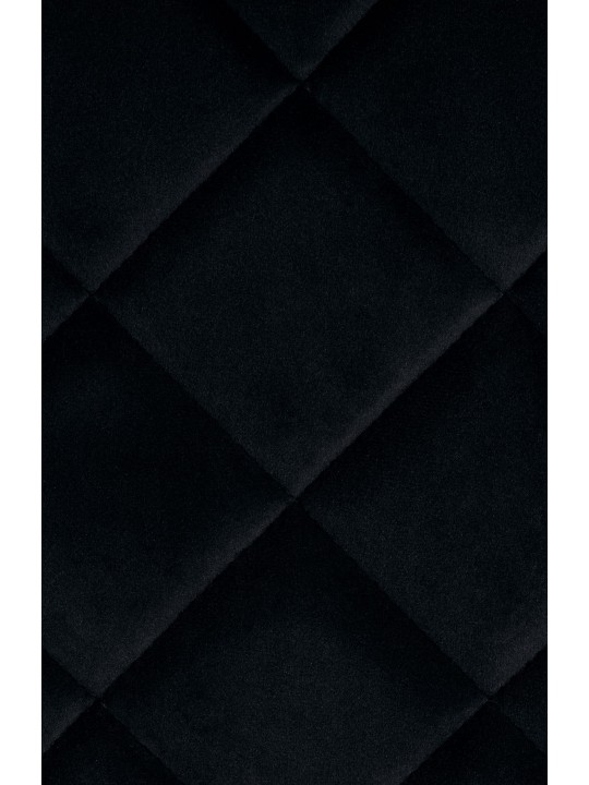 Chaise Springs Velvet, noir