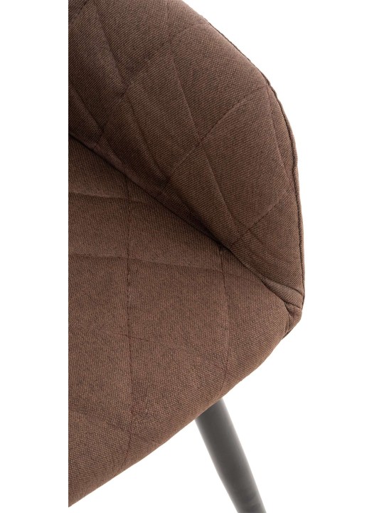 Chaise de salle à manger Shila tissu, brun Chaise de salle à manger Shila tissu, brun