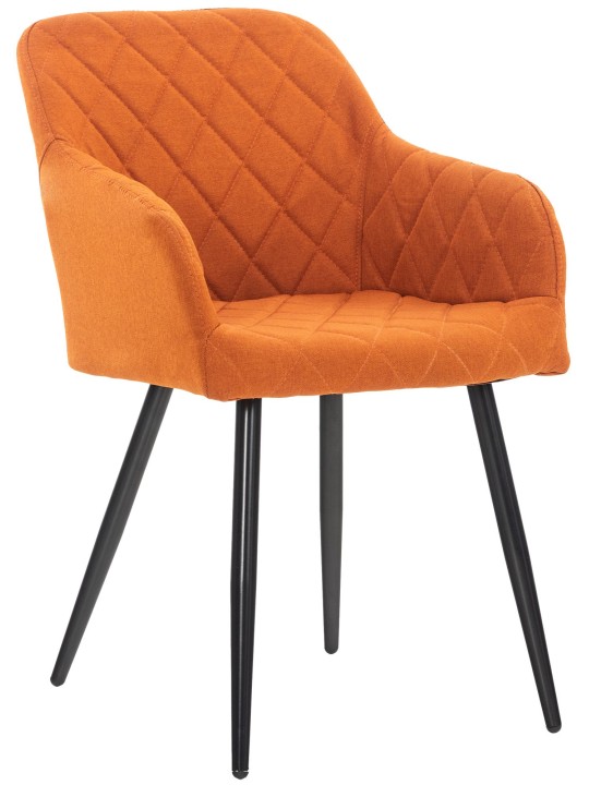 Chaise de salle à manger Shila tissu, orange Chaise de salle à manger Shila tissu, orange