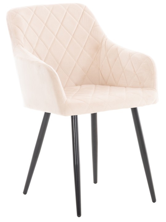 Chaise de salle à manger Shila velours, beige Chaise de salle à manger Shila velours, beige