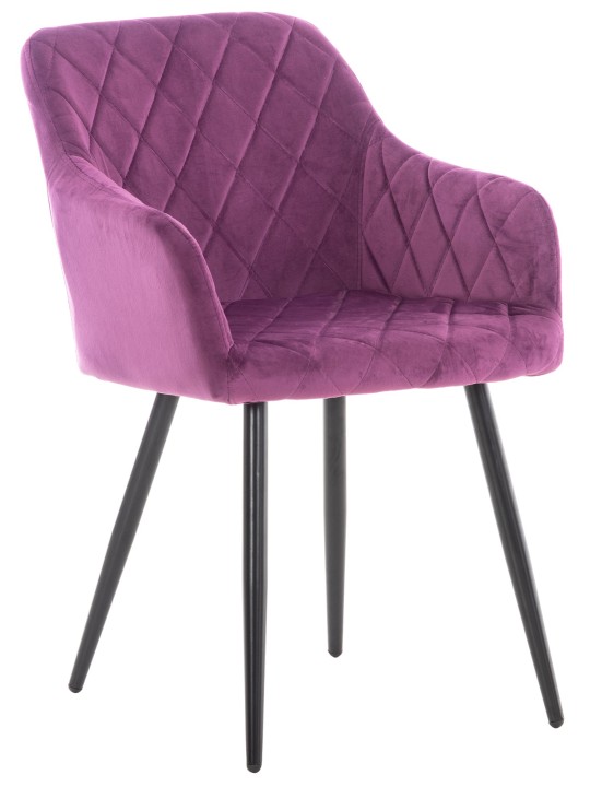 Chaise de salle à manger Shila velours, lilas Chaise de salle à manger Shila velours, lilas