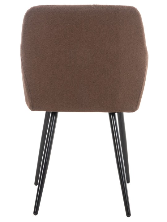 Lot de 2 chaises de salle à manger Shila tissu, brun Lot de 2 chaises de salle à manger Shila tissu, brun