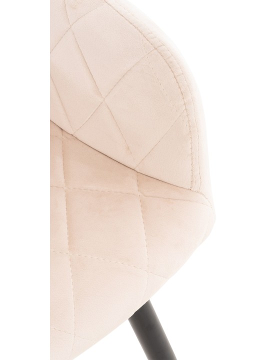 Lot de 2 chaises de salle à manger Shila velours, beige Lot de 2 chaises de salle à manger Shila velours, beige