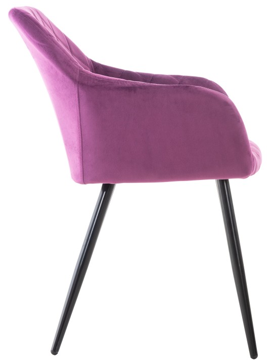 Lot de 2 chaises de salle à manger Shila velours, lilas Lot de 2 chaises de salle à manger Shila velours, lilas