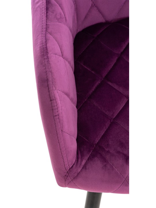 Lot de 2 chaises de salle à manger Shila velours, lilas Lot de 2 chaises de salle à manger Shila velours, lilas