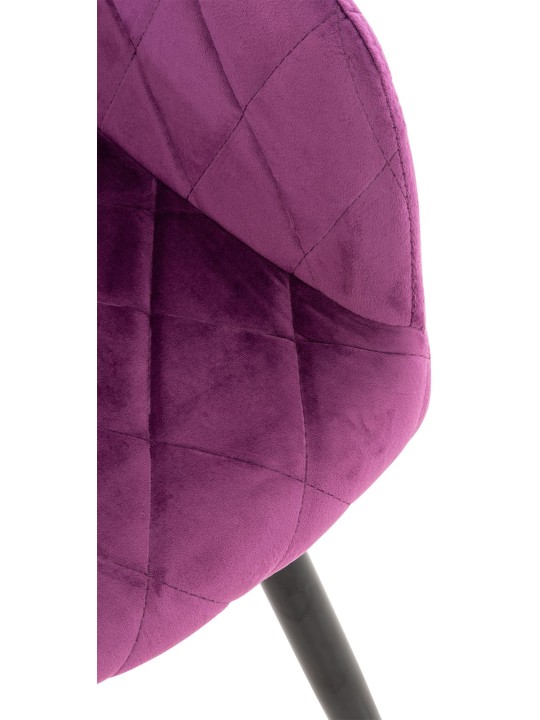 Lot de 2 chaises de salle à manger Shila velours, lilas Lot de 2 chaises de salle à manger Shila velours, lilas