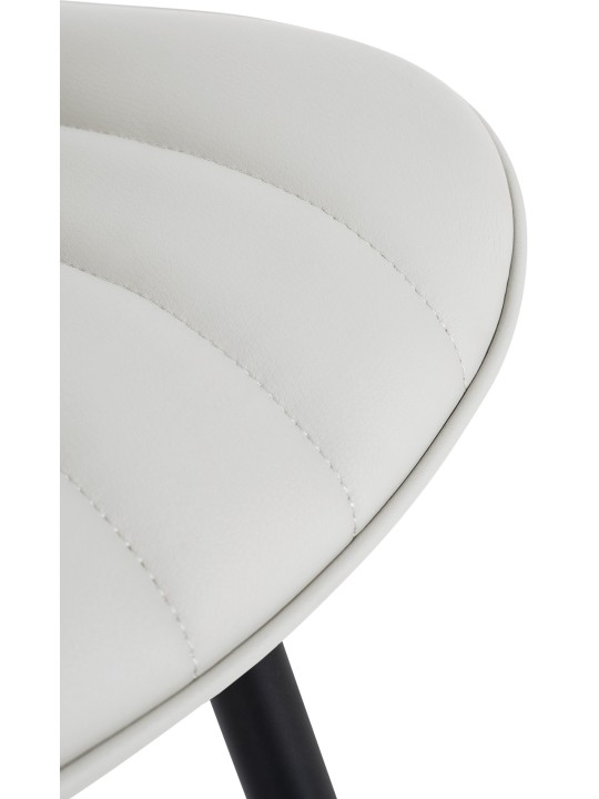 Lot de 2 chaises Largo simili cuir, blanc