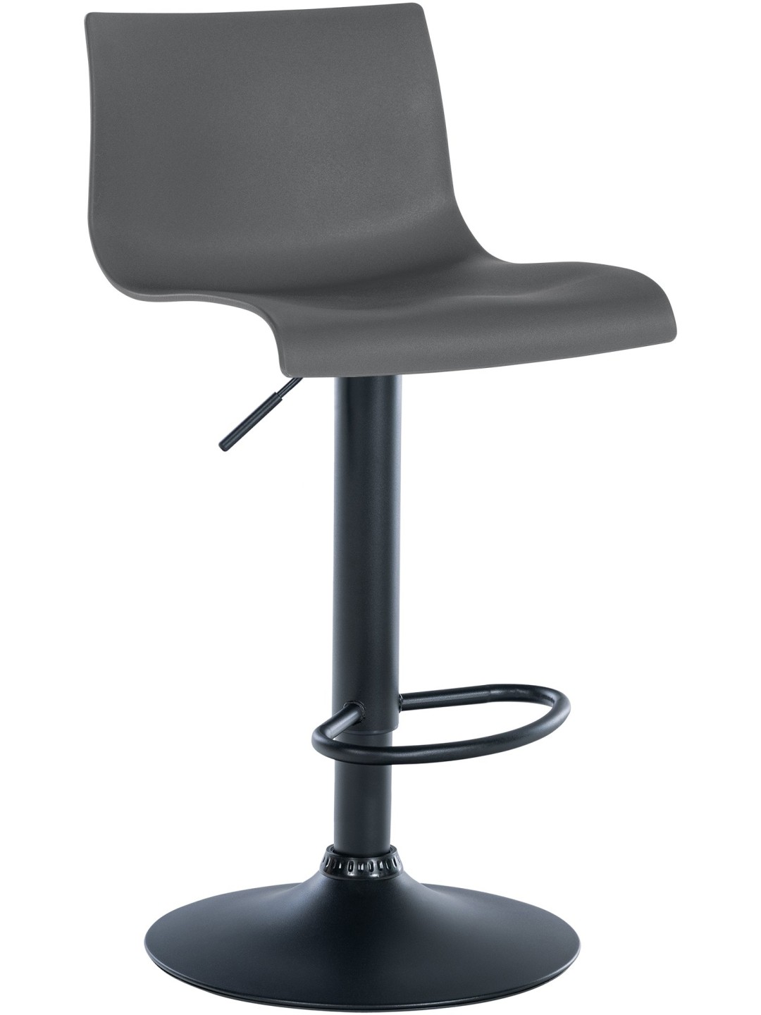 Tabouret de bar Branford plastique, gris