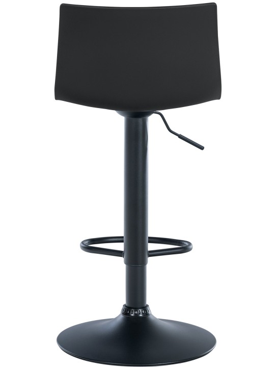 Tabouret de bar Branford plastique, noir