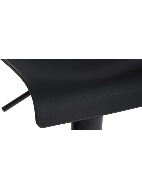 Tabouret de bar Branford plastique, noir