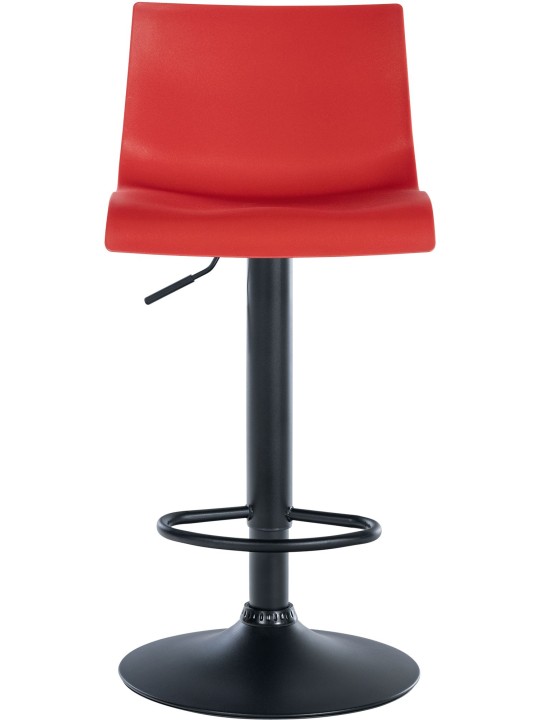 Tabouret de bar Branford plastique, rouge