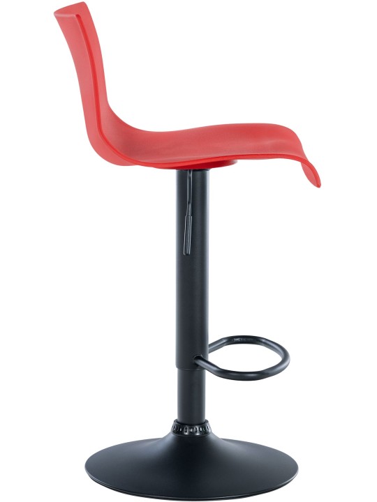 Tabouret de bar Branford plastique, rouge