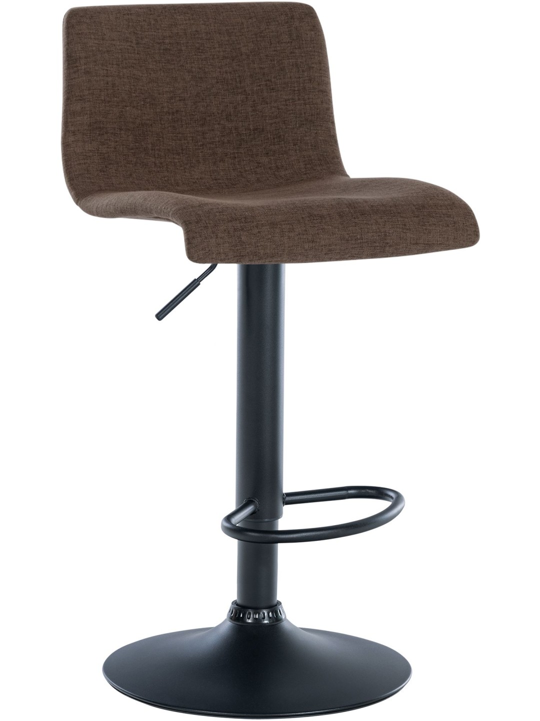 Tabouret de bar Branford tissu, brun