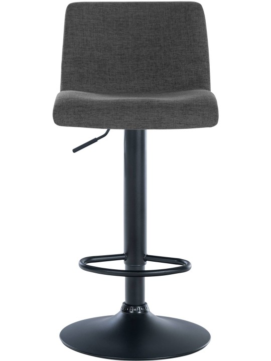 Tabouret de bar Branford tissu, gris foncé
