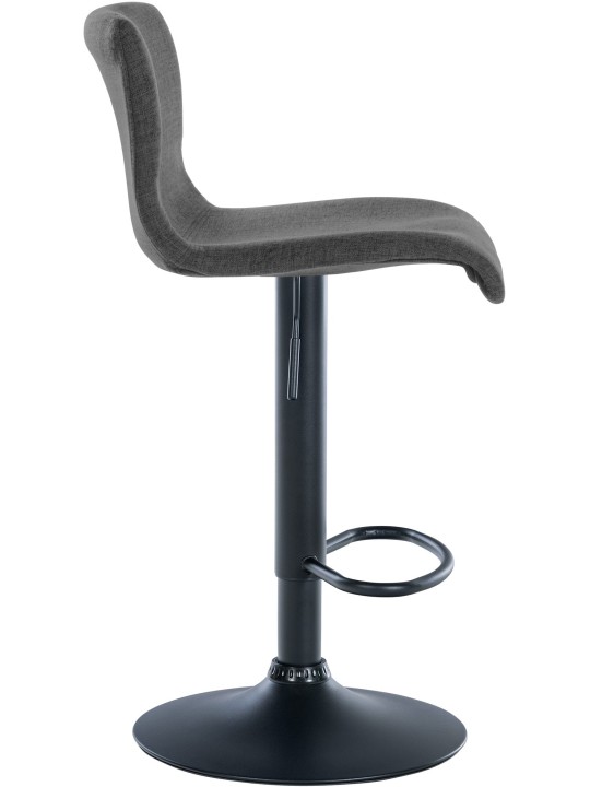 Tabouret de bar Branford tissu, gris foncé