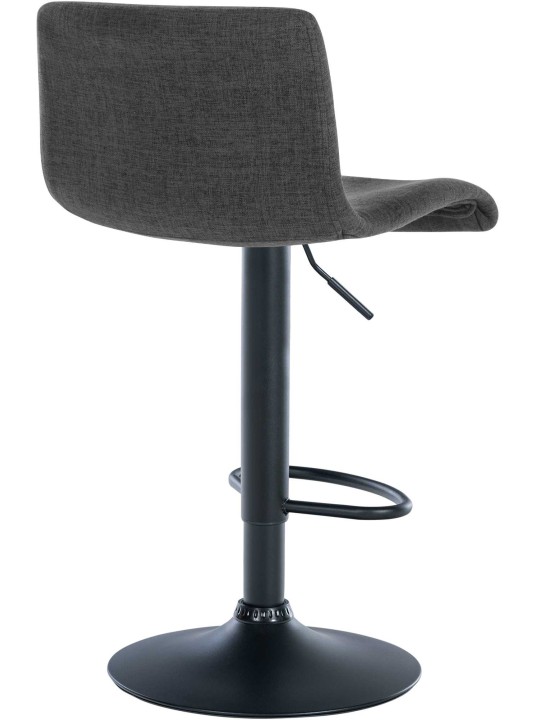 Tabouret de bar Branford tissu, gris foncé