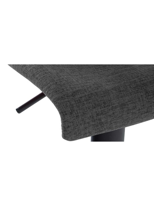 Tabouret de bar Branford tissu, gris foncé