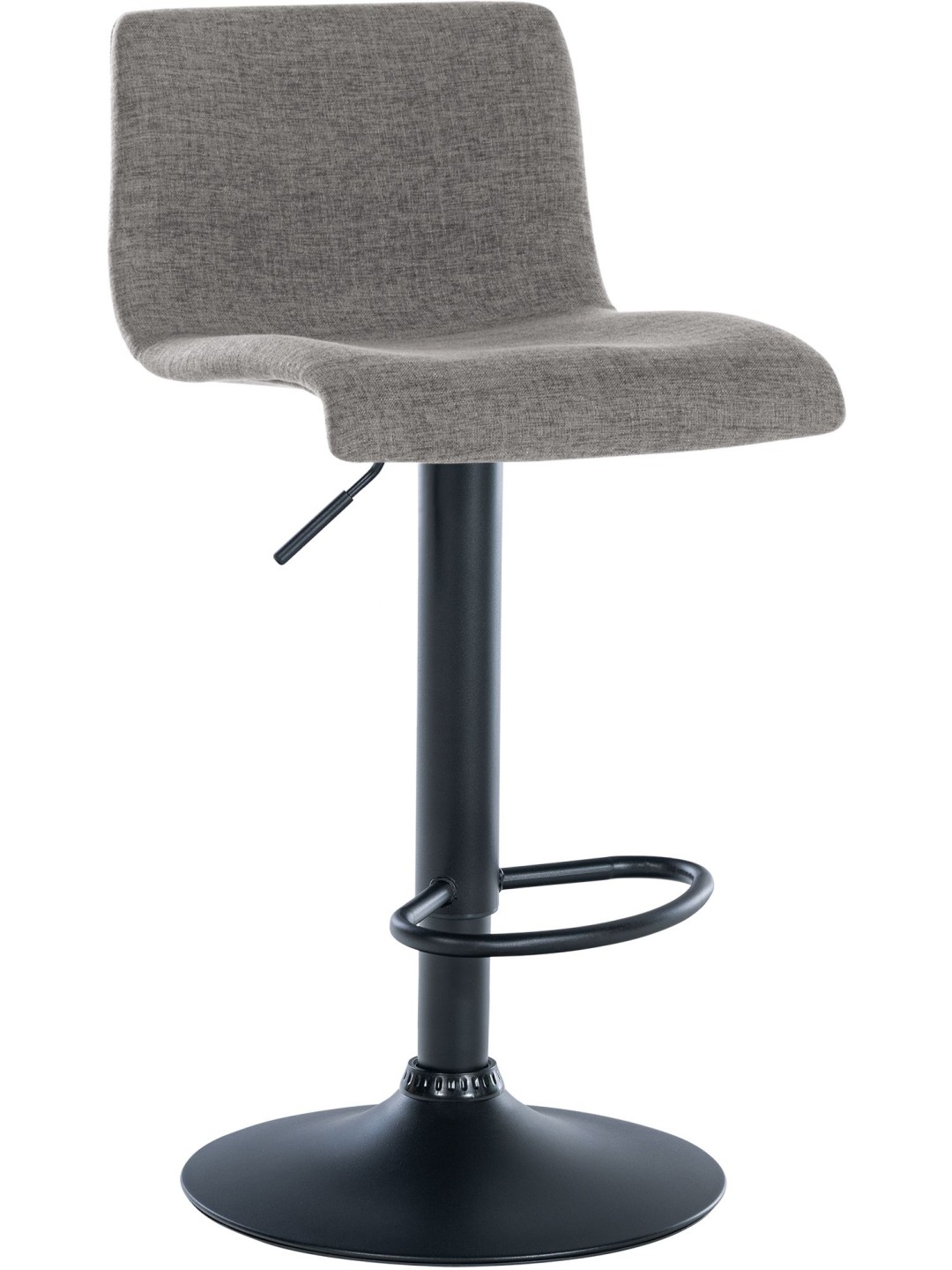 Tabouret de bar Branford tissu, gris clair