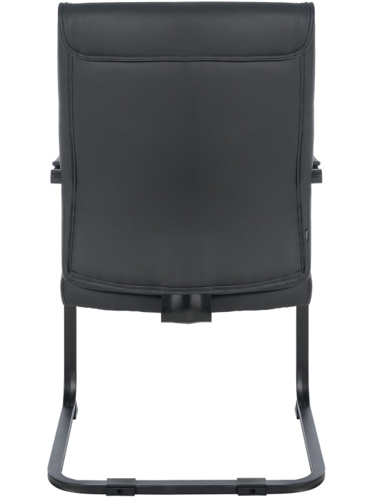 Chaise visiteur XL Anubis, noir/noir