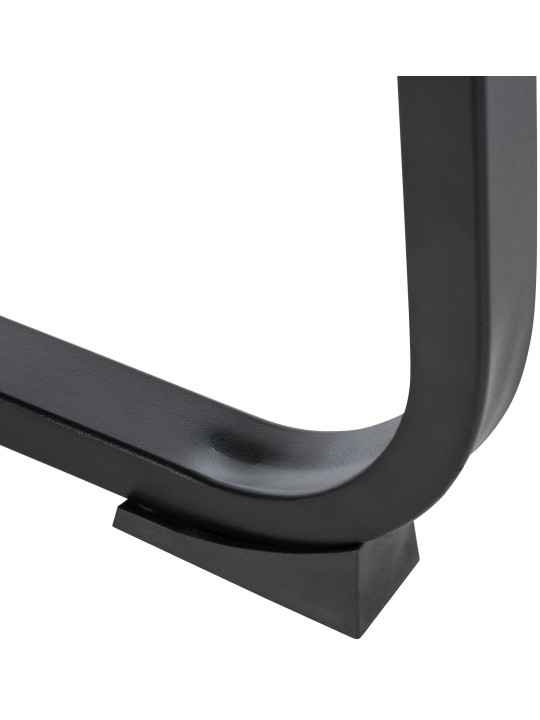 Chaise visiteur XL tissu Anubis, noir/noir