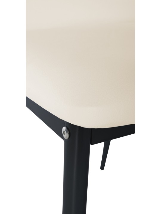 Chaise de salle à manger Savino simili cuir, crème Chaise de salle à manger Savino simili cuir, crème