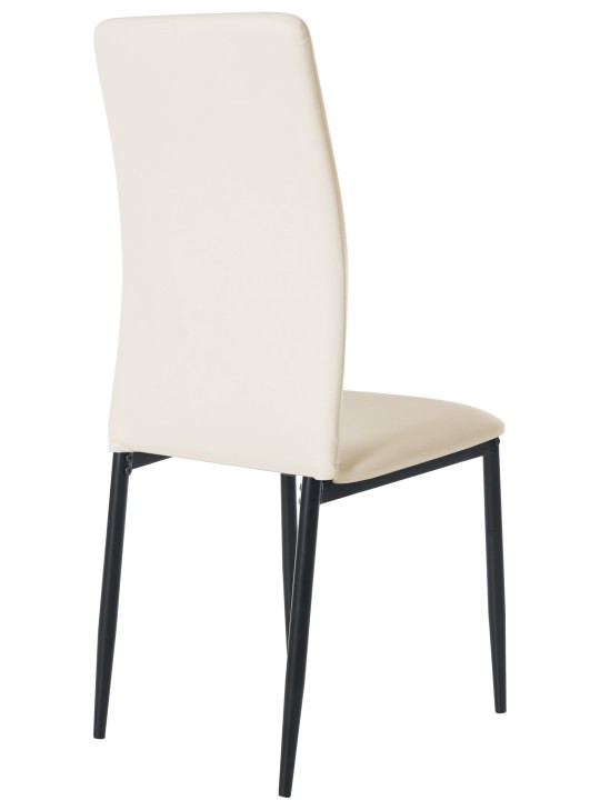 Chaise de salle à manger Savino simili cuir, crème Chaise de salle à manger Savino simili cuir, crème