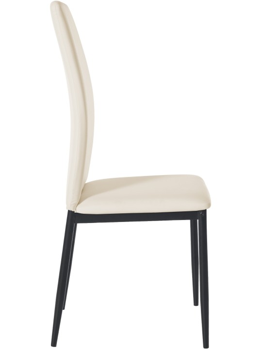 Chaise de salle à manger Savino simili cuir, crème Chaise de salle à manger Savino simili cuir, crème