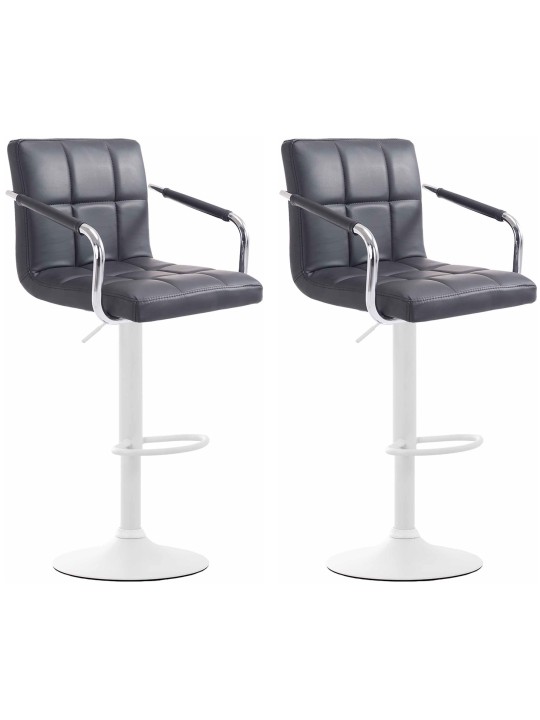 Lot de 2 tabourets de bar Lucy V2, noir Lot de 2 tabourets de bar Lucy V2, noir