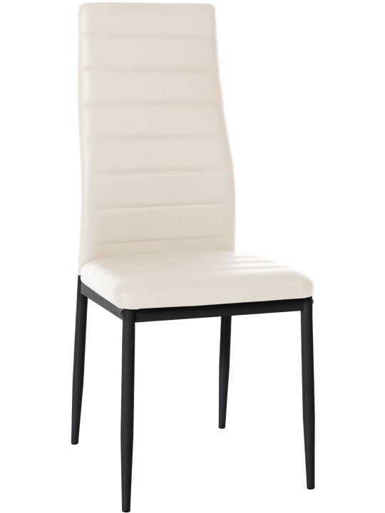 Chaise de salle à manger Mayfair simili cuir, crème Chaise de salle à manger Mayfair simili cuir, crème