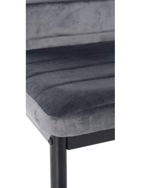 Chaise de salle à manger Mayfair velours, gris Chaise de salle à manger Mayfair velours, gris