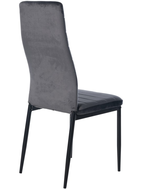Chaise de salle à manger Mayfair velours, gris Chaise de salle à manger Mayfair velours, gris