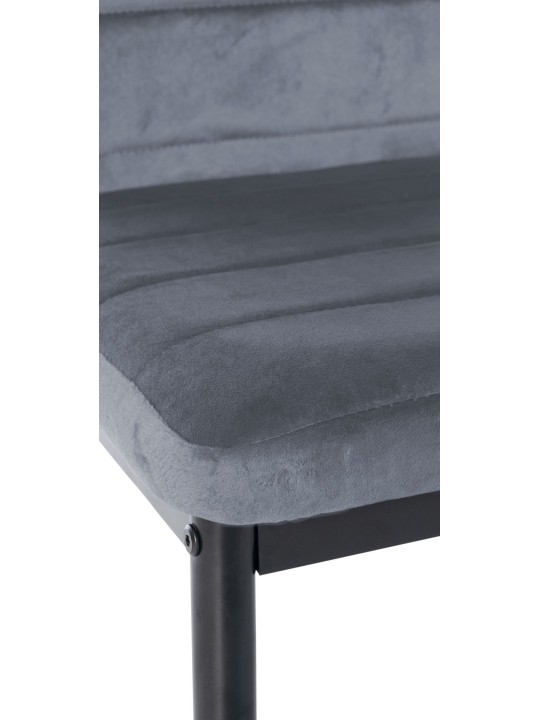 Chaise de salle à manger Mayfair velours, gris clair Chaise de salle à manger Mayfair velours, gris clair