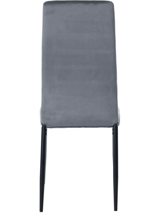 Chaise de salle à manger Mayfair velours, gris clair Chaise de salle à manger Mayfair velours, gris clair