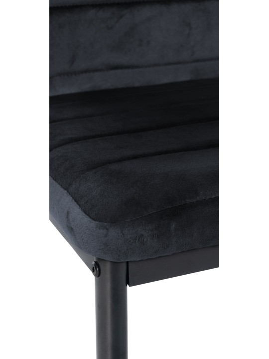 Chaise de salle à manger Mayfair velours, noir Chaise de salle à manger Mayfair velours, noir