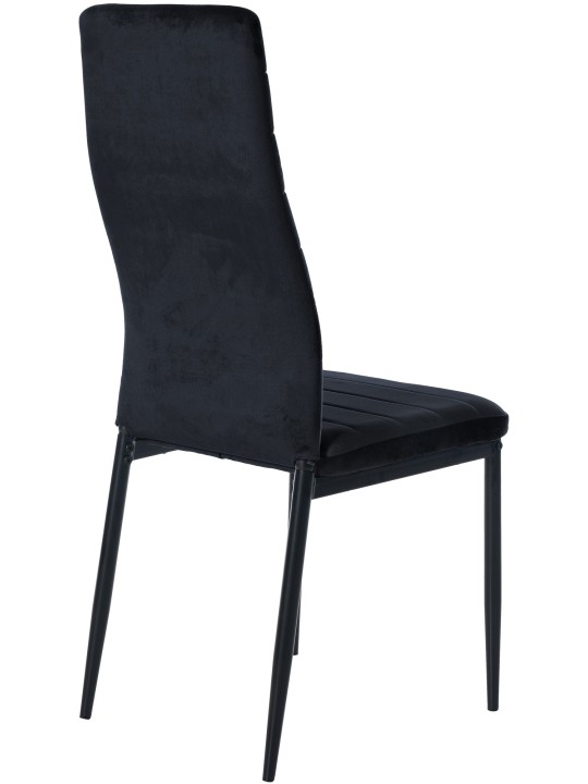 Chaise de salle à manger Mayfair velours, noir Chaise de salle à manger Mayfair velours, noir