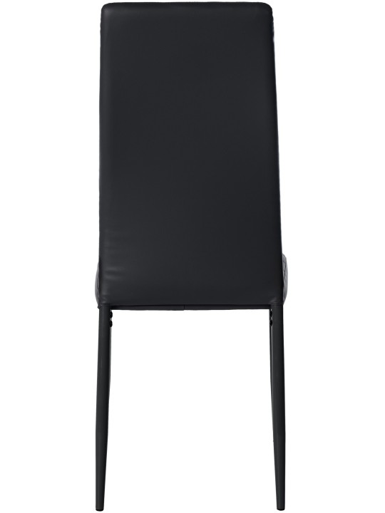 Lot de 6 chaises de salle à manger Mayfair simili cuir, noir Lot de 6 chaises de salle à manger Mayfair simili cuir, noir