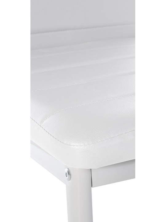 Lot de 6 chaises de salle à manger Mayfair simili cuir, blanc