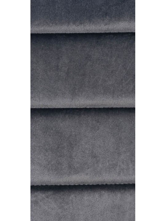 Lot de 6 chaises de salle à manger Mayfair velours, gris