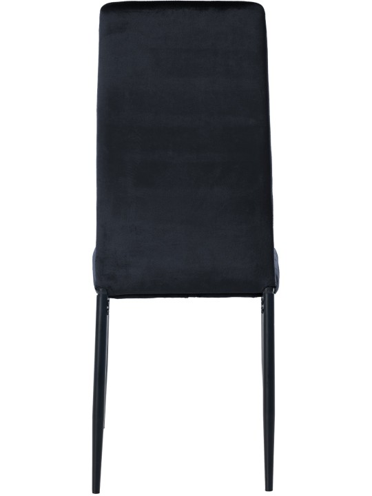 Lot de 6 chaises de salle à manger Mayfair velours, noir Lot de 6 chaises de salle à manger Mayfair velours, noir