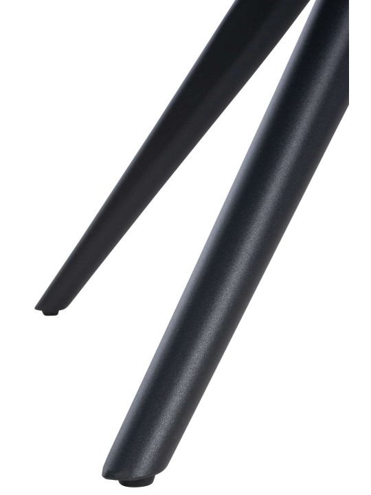 Chaise de salle à manger Vilas tissu, gris foncé