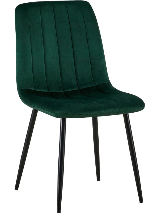 Chaise Dijon velours, vert Chaise Dijon velours, vert
