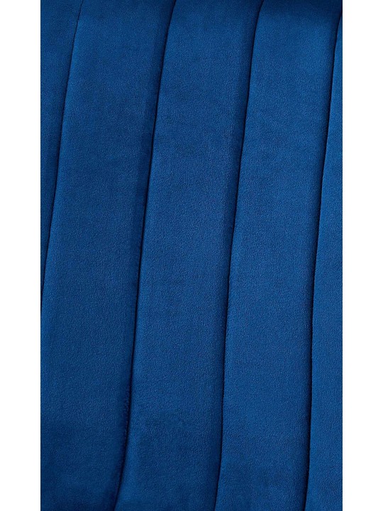 Lot de 4 chaises Dijon velours, bleu