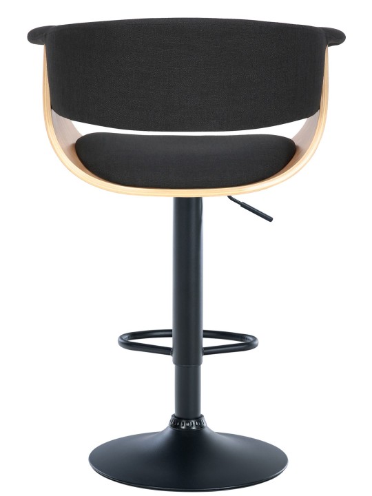 Lot de 2 tabourets de bar Vestal tissu, naturel/noir