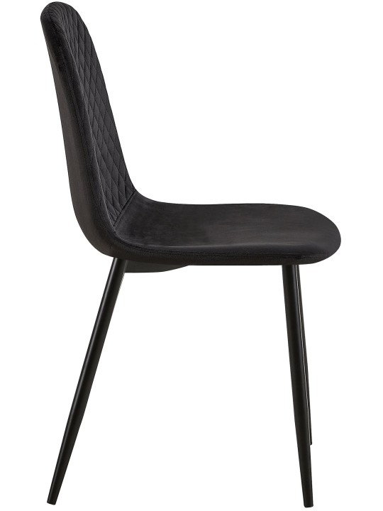 Chaise Giverny velours, noir Chaise Giverny velours, noir