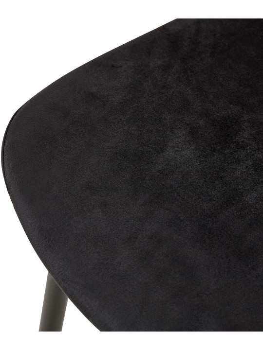 Chaise Giverny velours, noir Chaise Giverny velours, noir