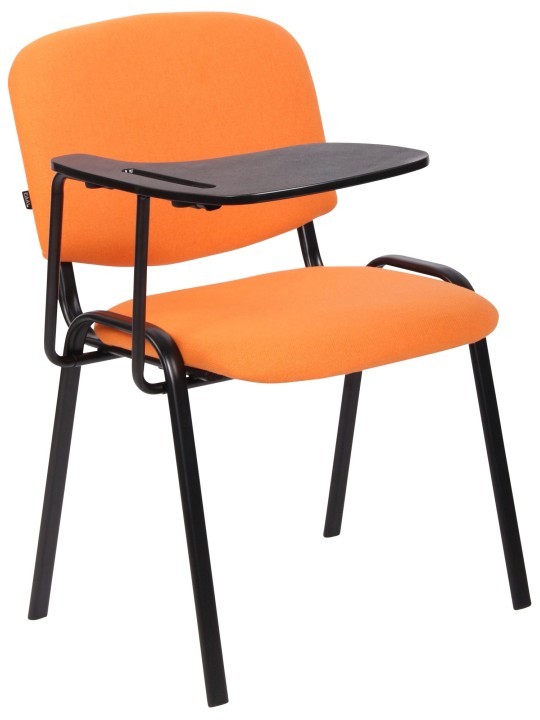 Chaise Ken avec table pliante en tissu, orange